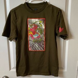 Adidas Green Graphic Tee Men’s XS